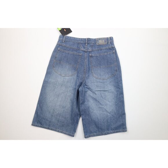 Deadstock Vtg 90s Marithe Francois Girbaud Mens 31 Baggy Denim Jean Shorts Blue - Picture 7 of 10
